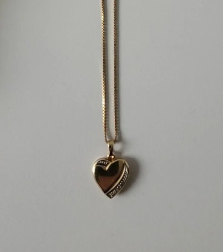Goldkette mit herz anhänger - mit,