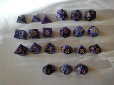 Würfel Sammlung (22-teilig) 3x W4-W100 RPG Rollenspiel + Jutebeutel