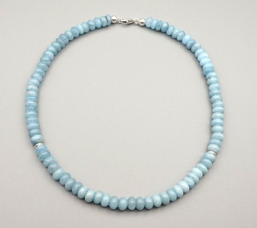 Kette halskette aquamarin - halskette,