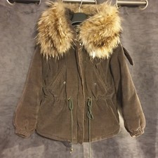 Furly cord parka - cord,