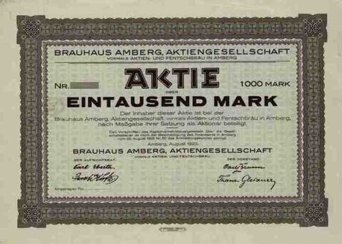 Brauhaus amberg 1923 sulzbach - amberg,