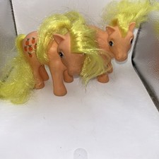 Vintage Hasbro 80er 80s G1 MLP My Little Pony APPLEJACK Pony Spielzeug 2 Stück