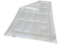 Schlafmond Ganzjahresbett LILLY medium BL 135x200 cm weiß Bettdecke