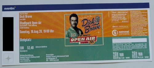 Karten tickets für dick - für,