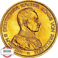 J253  20 Mark PREUSSEN Wilhelm 2 von 1914 A in f.STG  3560