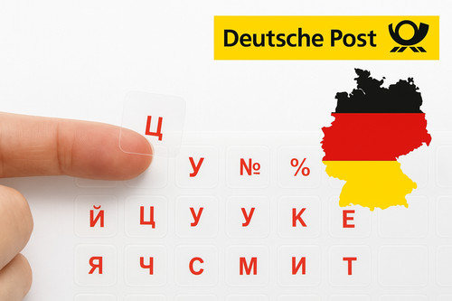 Russische tastaturaufkleber - russische,