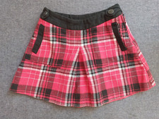 Mädchen Schottenrock Mini rot Karo gr. 122