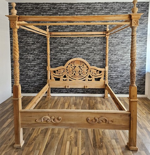 Himmelbett holzbett - himmelbett,