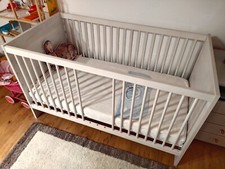 Kinderbett 70 x 140, incl. Rost und hochwertiger Matratze. Massivholz von Paidi