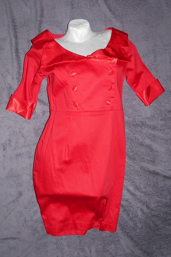 Kleid rot festlich 50er - , jahre