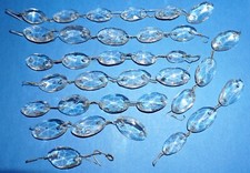 Prismen Linsen Kristall Glas f. Leuchter Deckenleuchter Baumbehang URALT  /P126