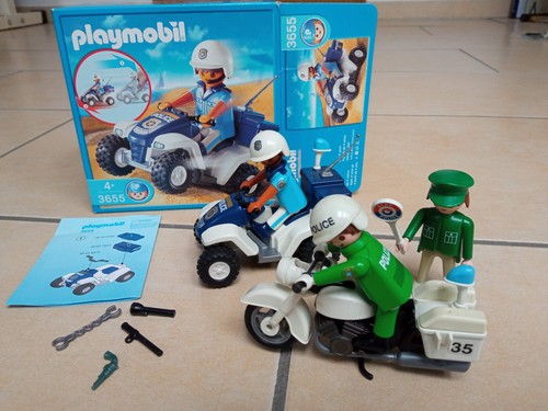 Playmobil 3655 polizei quad - playmobil,