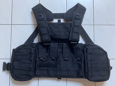 Tasmanian Tiger Weste Chest Rig MKII schwarz neuwertig Tragegeschirr mit Taschen