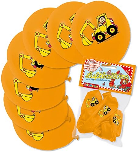 Luftballons baustelle bagger - baustelle,