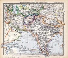 Asia Asien 1944 kl. orig