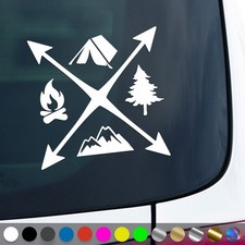 Camping Sticker Hiking Camper