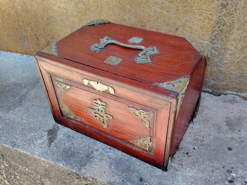 Antike spielkiste mahjong set - antike,