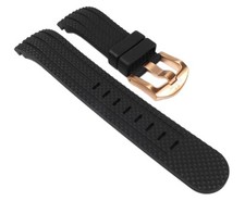 TW STEEL Uhrenarmband Kautschuk schwarz 24mm TW86,TW87 TW77 TW92 TW131