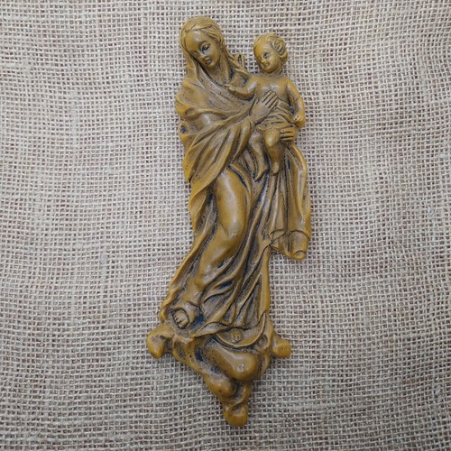 Statue wandbildnis maria mit - wandbildnis,