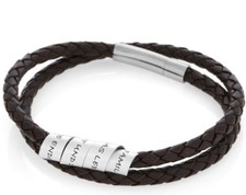 Herren Armband Gravur Leder