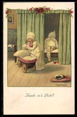 Künstler pauli ebner - künstler-ak,