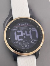 Garmin vívoactive 4S GPS-Laufuhr 40mm Gehäuse mit Silikonarmband - Weiß