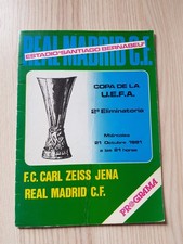 Real Madrid - FC Carl Zeiss Jena, 1981, UEFA Cup, EC, Programmheft