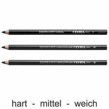 LYRA Zeichenkohle Stift REMBRANDT Carbon weich mittel hart [wählbar]