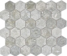 Keramik mosaik hexagon - mosaik, granit