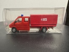 Herpa 044745 MB Sprinter Pritsche/Plane DoKa Feuerwehr wie NEU!