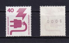 Bund 699 a Rollenanfang schwarze Nr. 1000er Rolle Unfallverhütung 40 Pf **