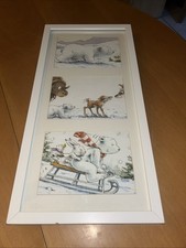 IKEA  Bilderrahmen RIBBA mit 3 Fotos  (der kleine Eisbär),50 x 23 cm, weiß