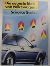 VW Scirocco 2 Scala "Die neueste Idee von Volkswagen" Prospekt 1986 