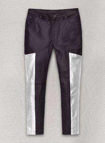 Herren lila leder hose echt - leder,