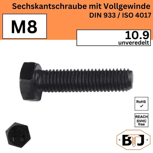 Din 933 9 - m8, din-933