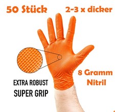 Gummihandschuhe Werkstatt 2-3 x dicker Einweghandschuhe Grip 50 STCK