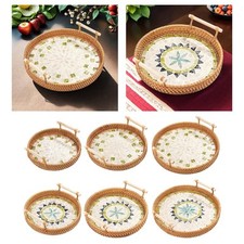 Rattan Serviertablett