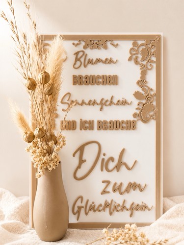 Dekoschild mit spruch - dekoschild,