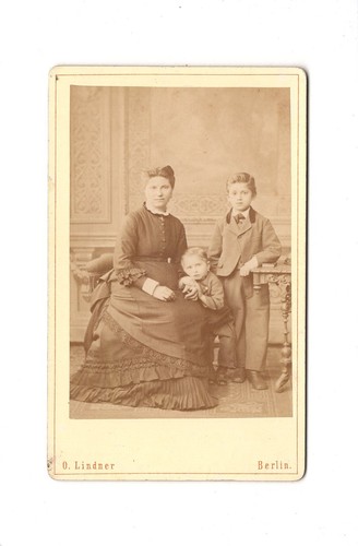 Lindner cdv foto feine dame - foto,