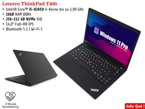 Lenovo thinkpad t490 - lenovo, i5-8265