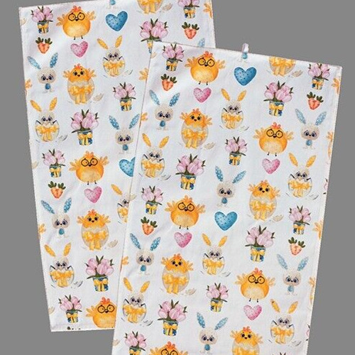 2er set geschirrtuch osterhase - 2er,