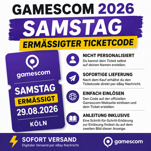 Gamescom 2026 samstag ticket - 2026,