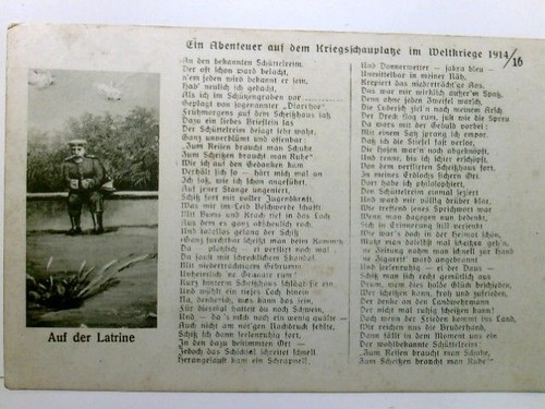 Auf der latrine gedicht ein - auf, latrine.