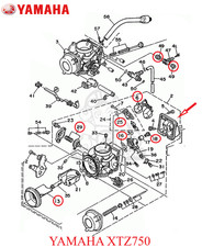 2X KIT VERGASER YAMAHA XTZ750