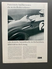 IBM Systemingenieur Computer Monoposto Rennwagen 1969 Vintage Ad Werbung Reklame