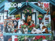 Jumbo Puzzle 1000 Katzen Tiere Natur neuwertig