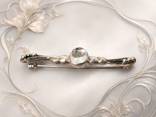 Jugendstil brosche mit - 5,