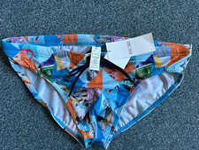 HOM Herren Bade Hose blau bunt