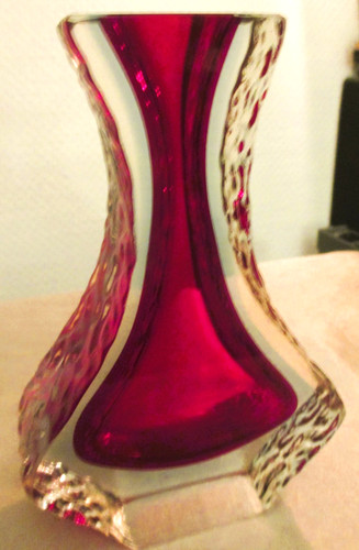 Sommerso murano glas vase - sommerso,