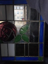 Bleiglas Fenster Bild Rose